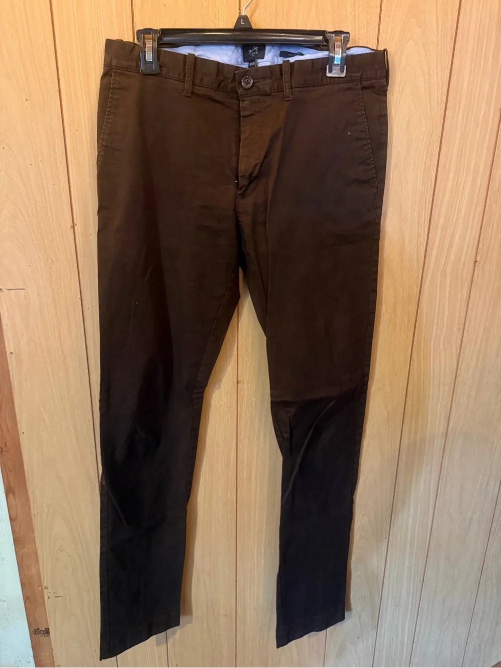 J. Crew Men's Dark Brown Chinos